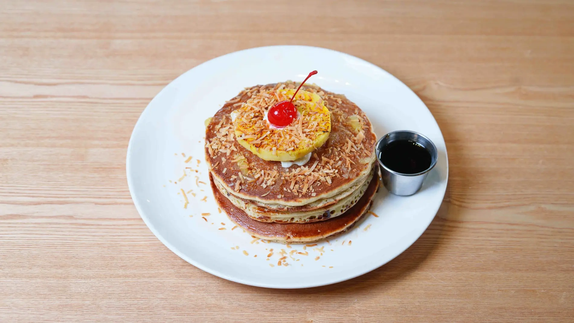 Pineapple Coconut Pancakes