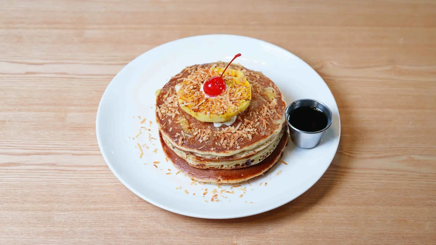 Pineapple Coconut Pancakes